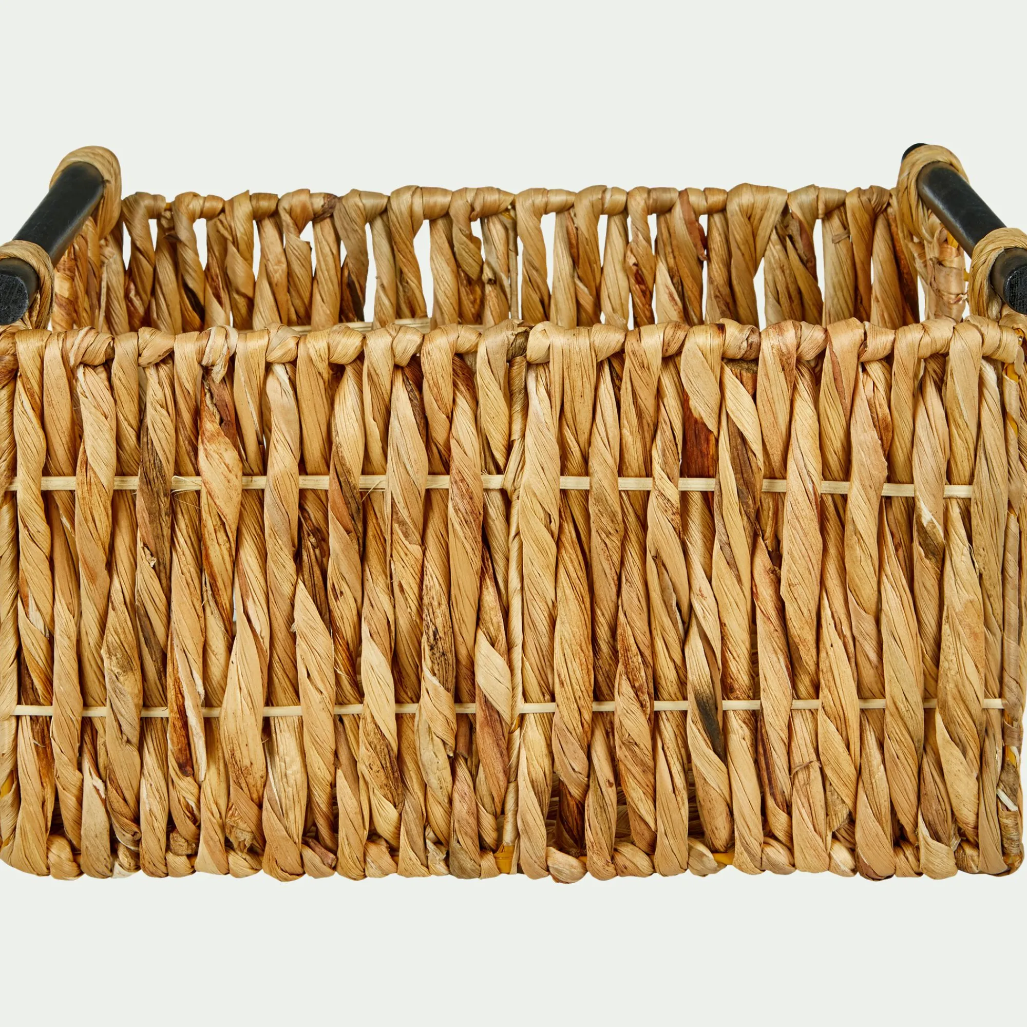 alinea Accessoire De Salle De Bain|Panier*Caisse en jonc de mer tressé H21xL36cm - Naturel