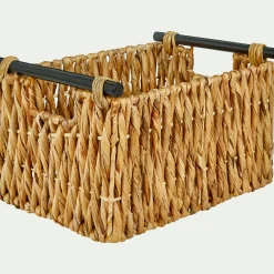 alinea Accessoire De Salle De Bain|Panier*Caisse en jonc de mer tressé H21xL36cm - Naturel