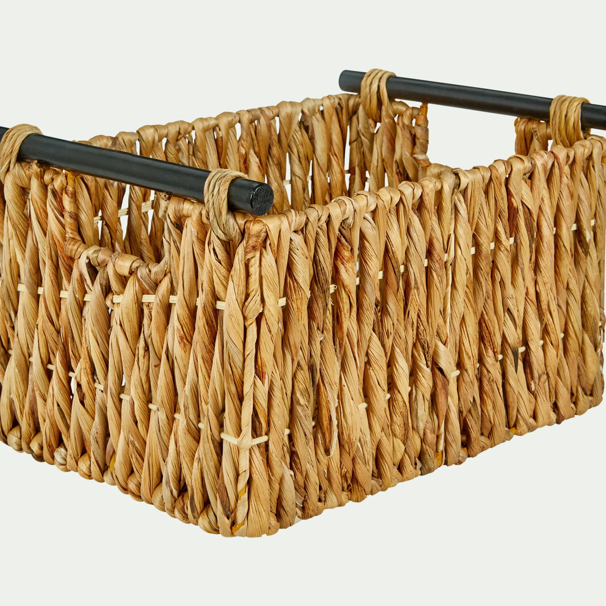 alinea Accessoire De Salle De Bain|Panier*Caisse en jonc de mer tressé H21xL36cm - Naturel