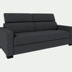 alinea Canapé 3 Places|Canapé Convertible*Canapé 3 places convertible avec matelas Bultex en pop avec accoudoirs 15cm - anthracite Gris