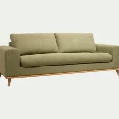 alinea Canapé 4 Places*Canapé 4 places conible en tissu Cosmo - kaki Vert