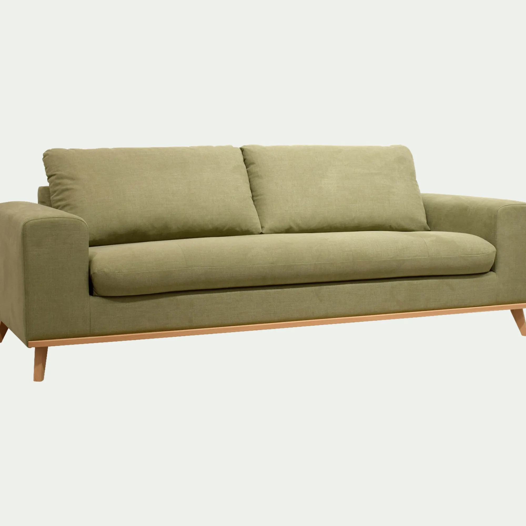alinea Canapé 4 Places*Canapé 4 places conible en tissu Cosmo - kaki Vert
