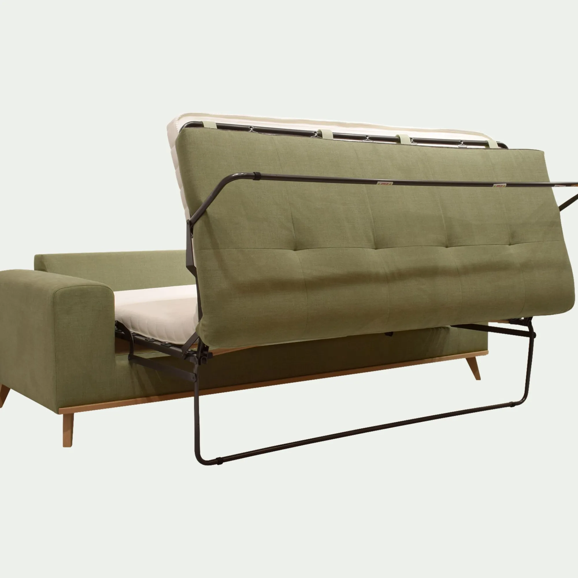 alinea Canapé 4 Places*Canapé 4 places conible en tissu Cosmo - kaki Vert