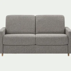 alinea Canapé 3 Places*Canapé 3 places convertible en tissu matelas densité 25kg/m3 - Gris