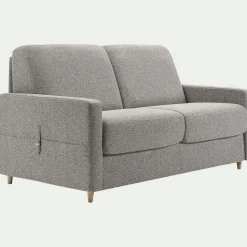 alinea Canapé 3 Places*Canapé 3 places convertible en tissu matelas densité 25kg/m3 - Gris
