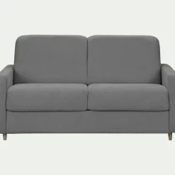 alinea Canapé 4 Places*Canapé 4 places convertible en tissu Stella densité 25kg/m3 - Gris restanque