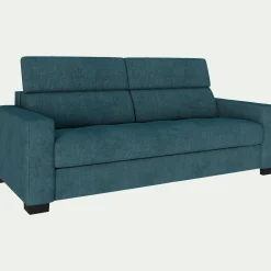 alinea Canapé 3 Places|Canapé Convertible*Canapé 3 places convertible matelas Bultex en tissu monclar avec accoudoirs 20cm - niolon Bleu