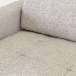 alinea Canapé 3 Places*Canapé 3 places convertible en tissu monclar avec accoudoirs 15cm - roucas Beige