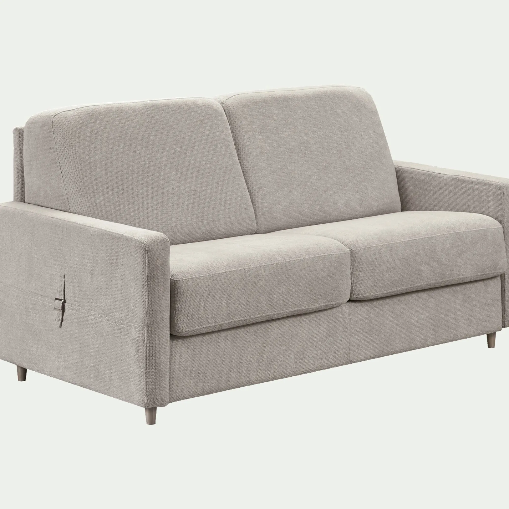 alinea Canapé 4 Places*Canapé 4 places convertible en tissu Stella densité 25kg/m3 - Beige roucas