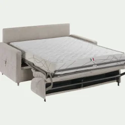 alinea Canapé 4 Places*Canapé 4 places convertible en tissu Stella densité 25kg/m3 - Beige roucas