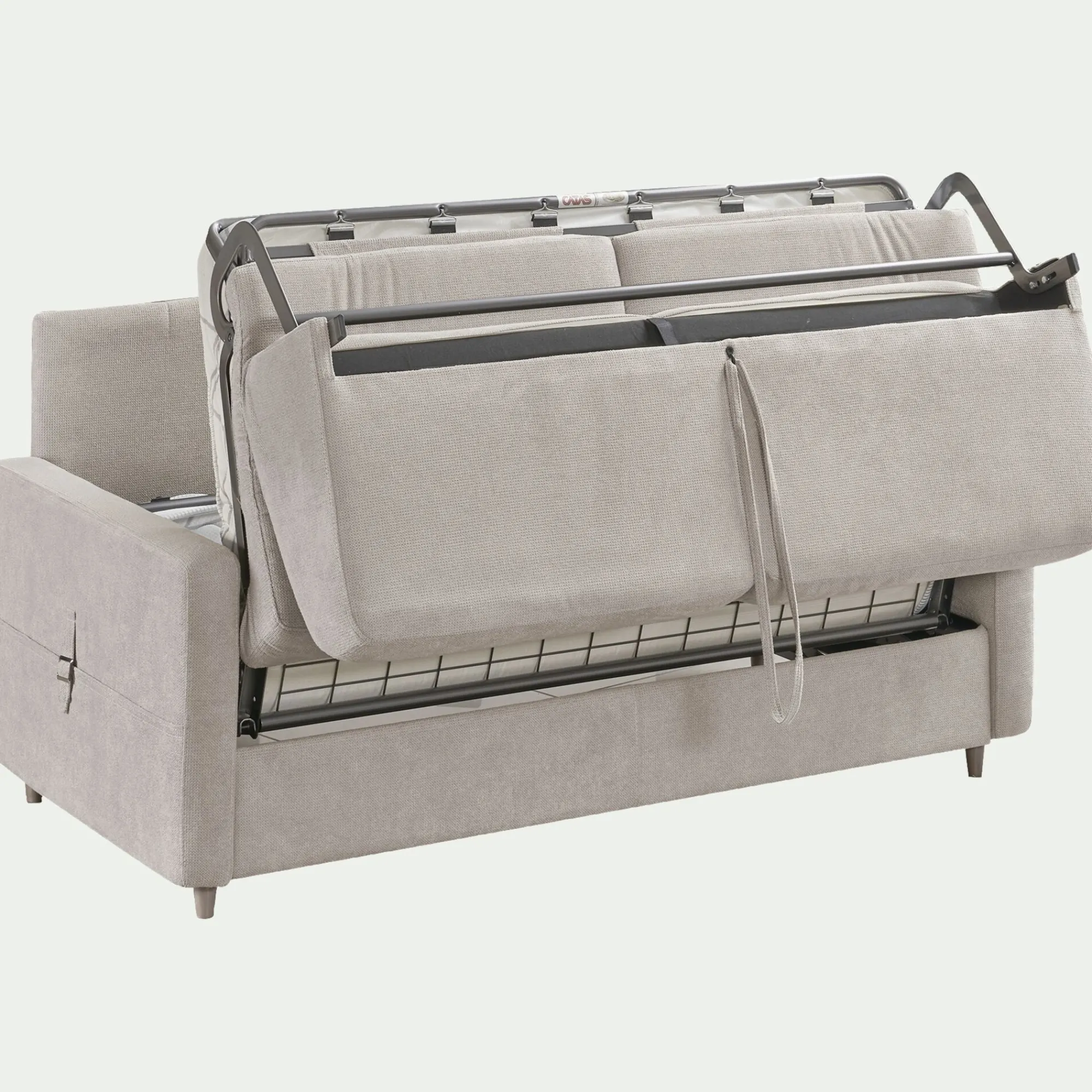 alinea Canapé 4 Places*Canapé 4 places convertible en tissu Stella densité 25kg/m3 - Beige roucas