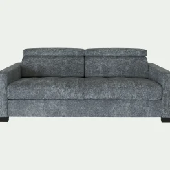 alinea Canapé 3 Places|Canapé Convertible*Canapé 3 places convertible matelas Bultex en tissu genesis avec accoudoirs 15cm - ardoise Gris