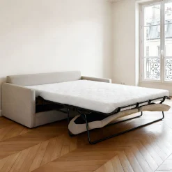 alinea Canapé En Lin|Canapé 3 Places*Canapé 3 places convertible en tissu - s alpilles Beige