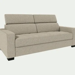 alinea Canapé 3 Places|Canapé Convertible*Canapé 3 places convertible en pop avec accoudoirs 20cm - Beige
