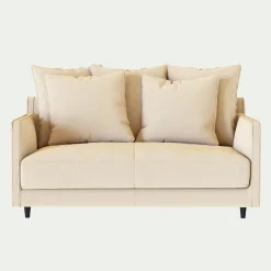 alinea Canapé 2 Places|Petit Canapé*Canapé 2 places convertible en tissu - roucas Beige