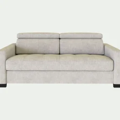 alinea Canapé 2 Places|Canapé Convertible*Canapé 2 places convertible en tissu monclar avec accoudoirs 15cm - roucas Beige