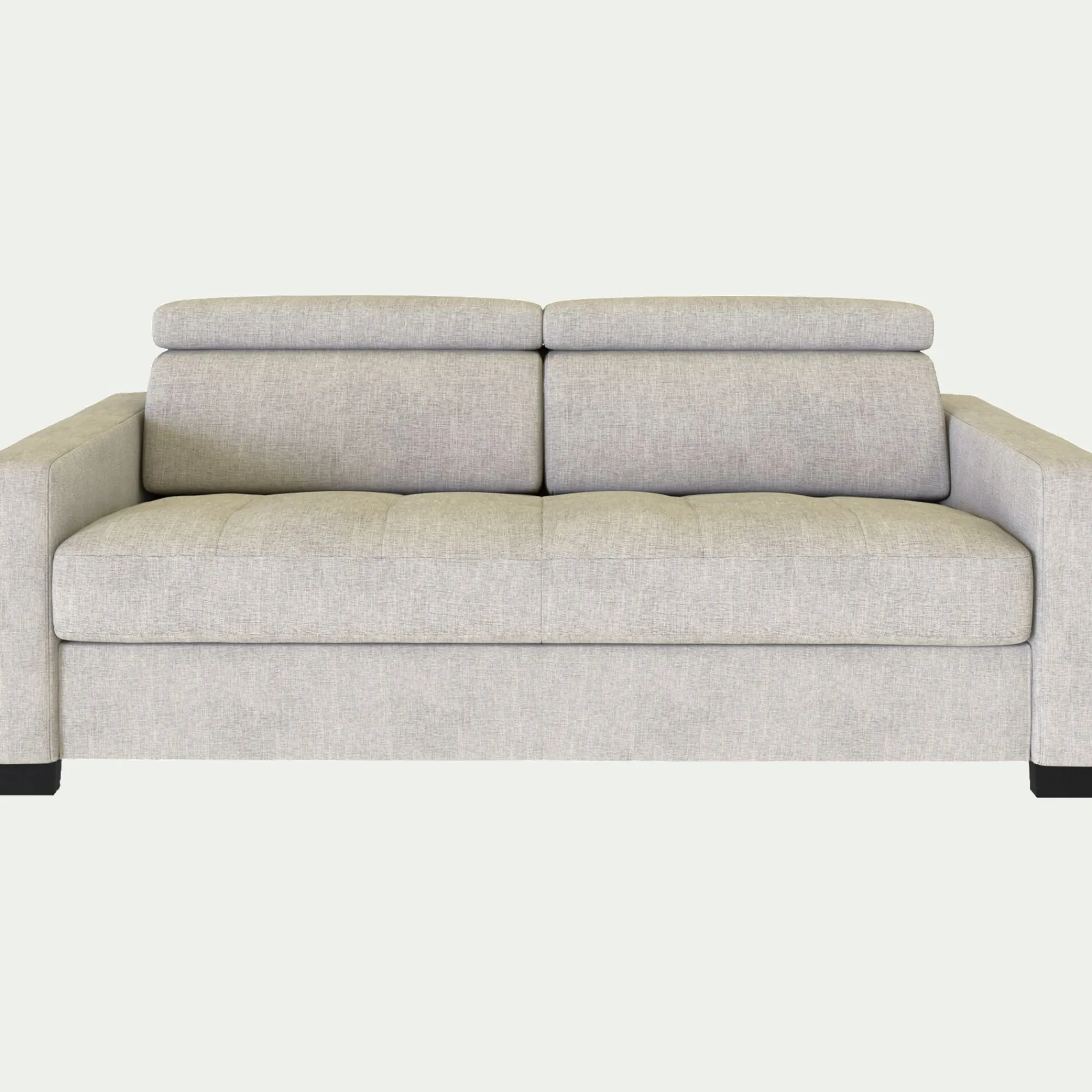 alinea Canapé 2 Places|Canapé Convertible*Canapé 2 places convertible en tissu monclar avec accoudoirs 15cm - roucas Beige