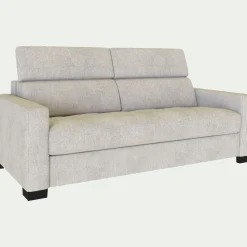 alinea Canapé 2 Places|Canapé Convertible*Canapé 2 places convertible en tissu monclar avec accoudoirs 15cm - roucas Beige