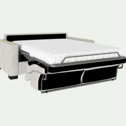 alinea Canapé 2 Places|Canapé Convertible*Canapé 2 places convertible en tissu monclar avec accoudoirs 15cm - roucas Beige