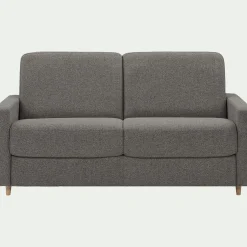 alinea Canapé 3 Places*Canapé 3 places convertible en tissu matelas densité 35kg/m3 - Gris anthracite