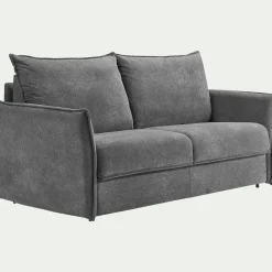 alinea Canapé 3 Places*Canapé 3 places convertible en tissu avec matelas densité 35kg/m3 - restanque Gris