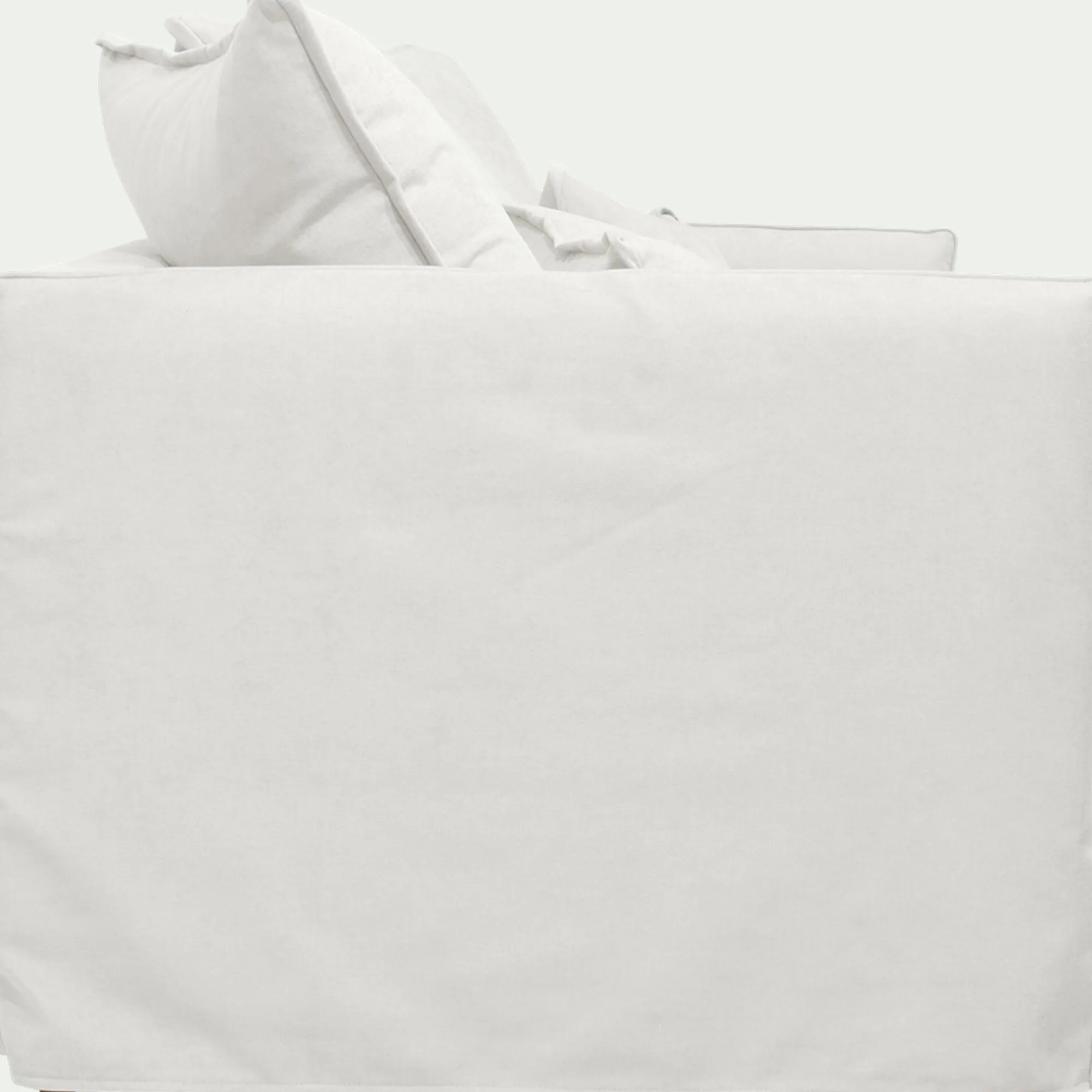 alinea Canapé 2 Places*Canapé 2 places convertible en tissu wind - écru Blanc