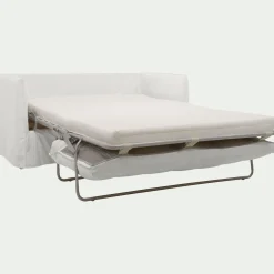alinea Canapé 2 Places*Canapé 2 places convertible en tissu wind - écru Blanc