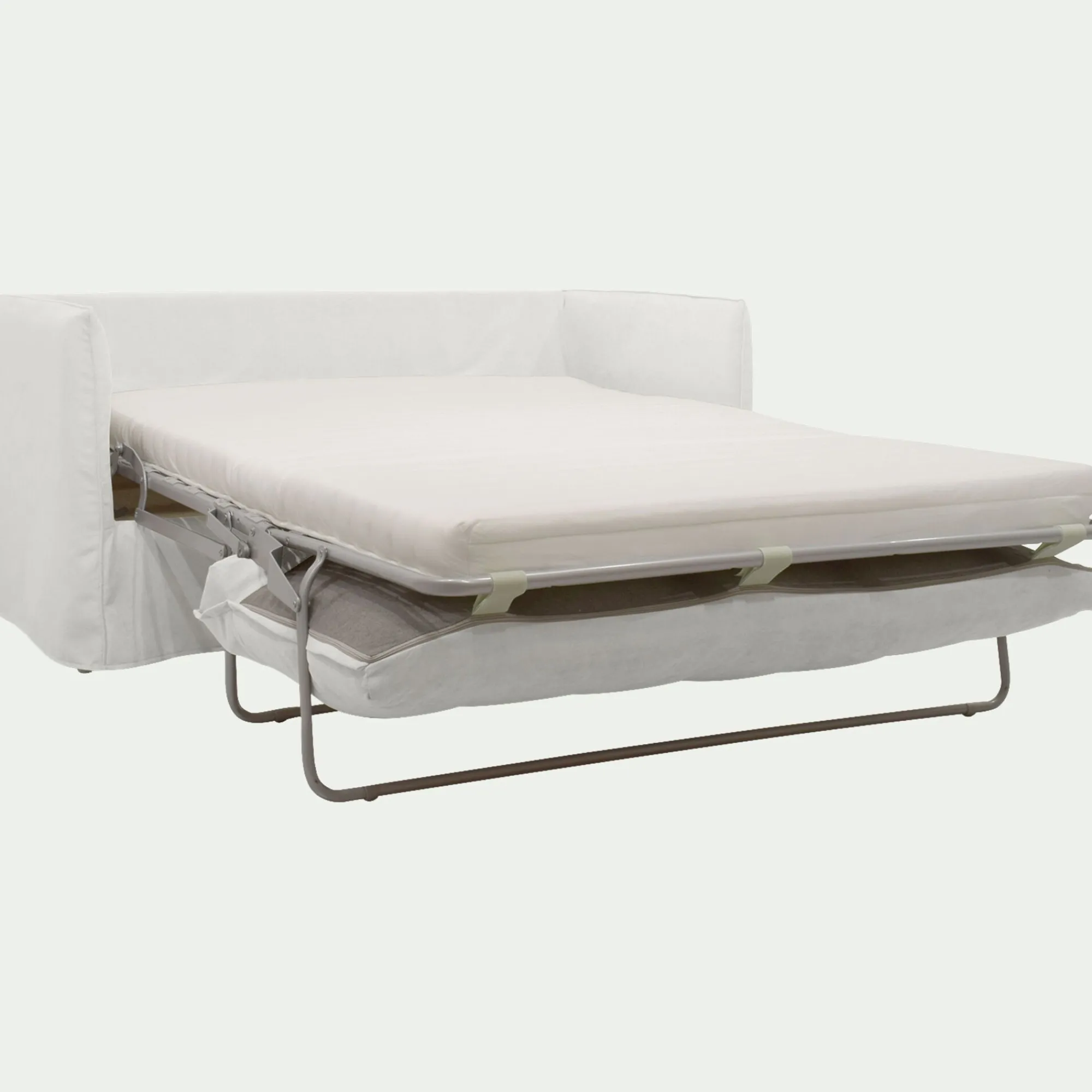 alinea Canapé 2 Places*Canapé 2 places convertible en tissu wind - écru Blanc