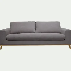 alinea Canapé En Tissu|Canapé 4 Places*Canapé 4 places convertible en tissu Crown - Gris restanque