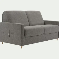 alinea Canapé 4 Places*Canapé 4 places convertible en tissu matelas densité 25kg/m3 - anthracite Gris