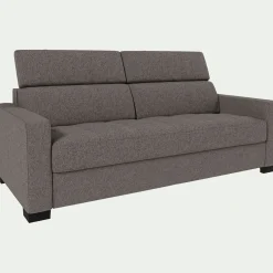 alinea Canapé 3 Places|Canapé Convertible*Canapé 3 places convertible en tissus pop avec accoudoirs 15cm - taupe Gris