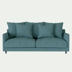 alinea Canapé Convertible|Canapé Droit*Canapé 3 places convertible en tissu - niolon Bleu