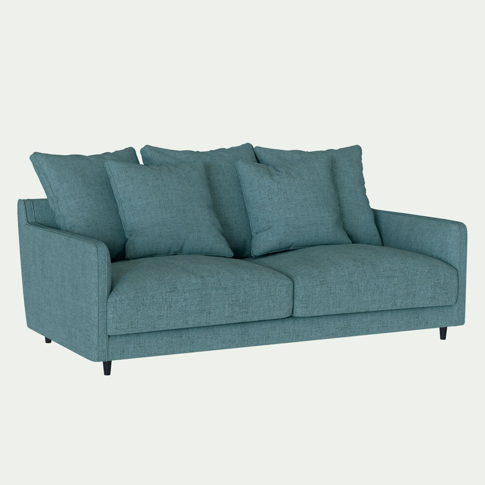 alinea Canapé Convertible|Canapé Droit*Canapé 3 places convertible en tissu - niolon Bleu