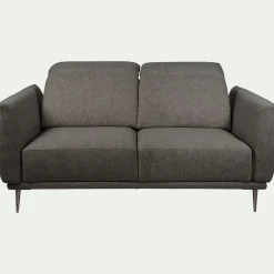 alinea Canapé 2 Places*Canapé 2 places fixe en tissu avec fonction avance-recul - Gris restanque