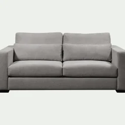 alinea Canapé 3 Places*Canapé 3 places fixe en tissu Bloq - clair Gris