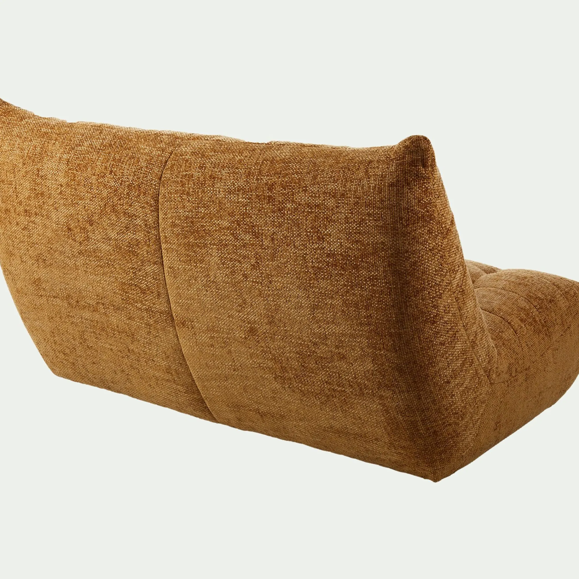 alinea Canapé 3 Places*Canapé 3 places fixe en tissu chenille - argan Jaune