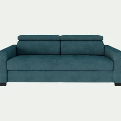 alinea Canapé 3 Places|Canapé En Tissu*Canapé 3 places fixe en tissu monclar avec accoudoirs 20cm - niolon Bleu