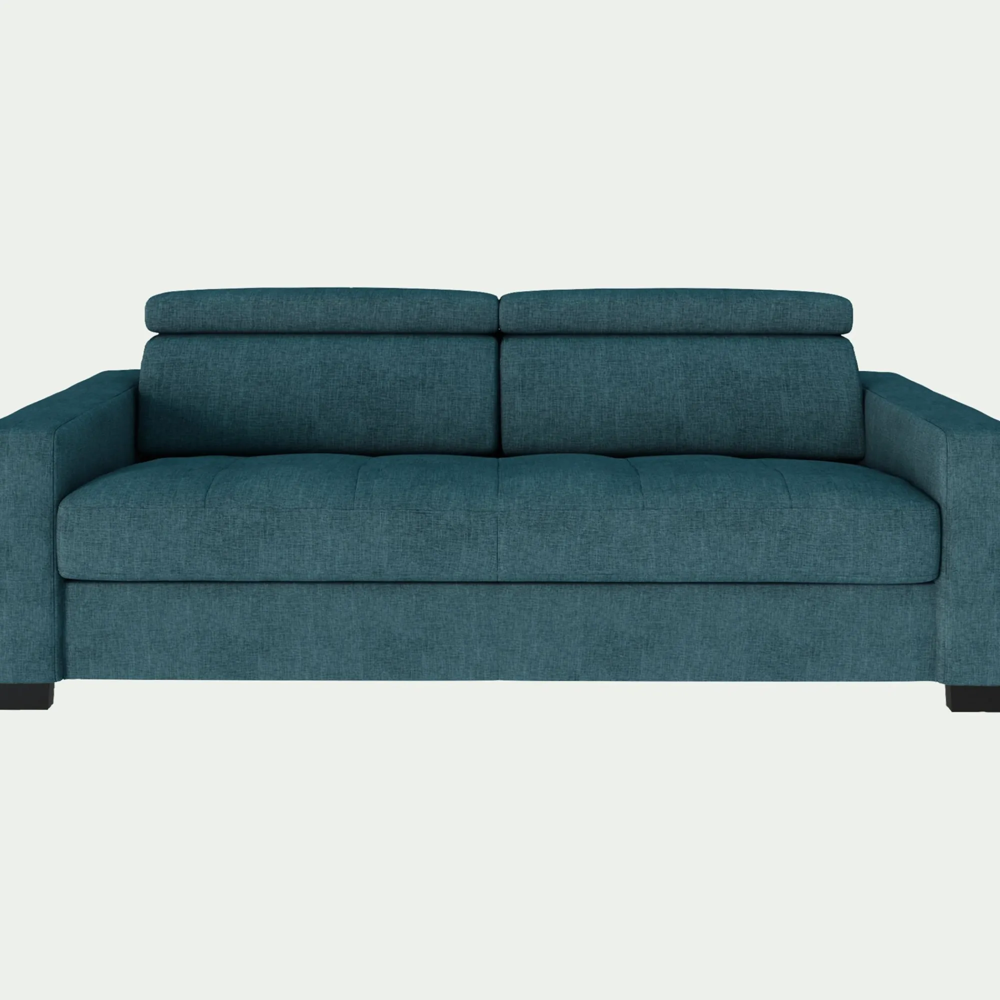 alinea Canapé 3 Places|Canapé En Tissu*Canapé 3 places fixe en tissu monclar avec accoudoirs 20cm - niolon Bleu