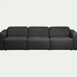 alinea Canapé 5 Places*Canapé 5 places fixe en tissu - anthracite Gris