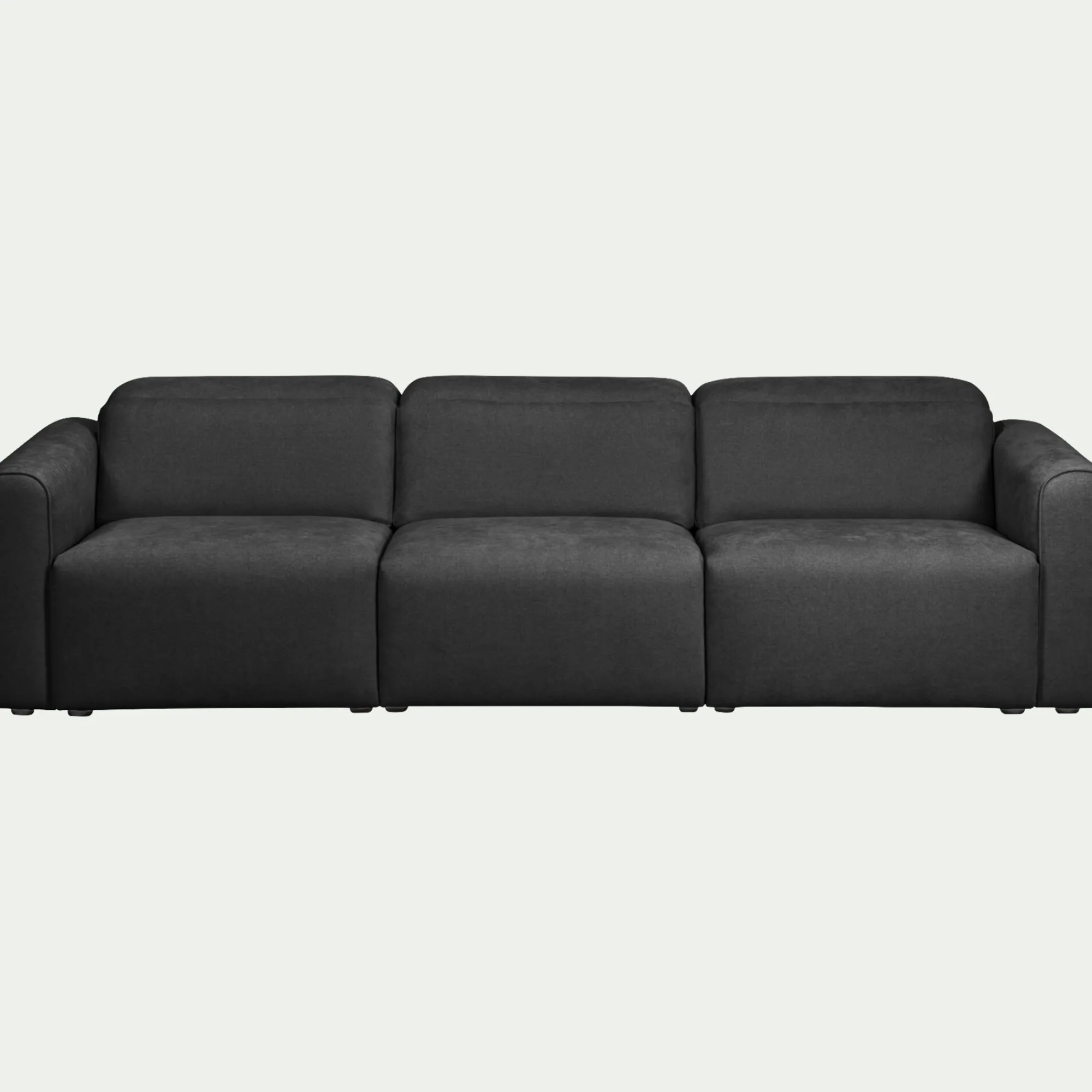 alinea Canapé 5 Places*Canapé 5 places fixe en tissu - anthracite Gris