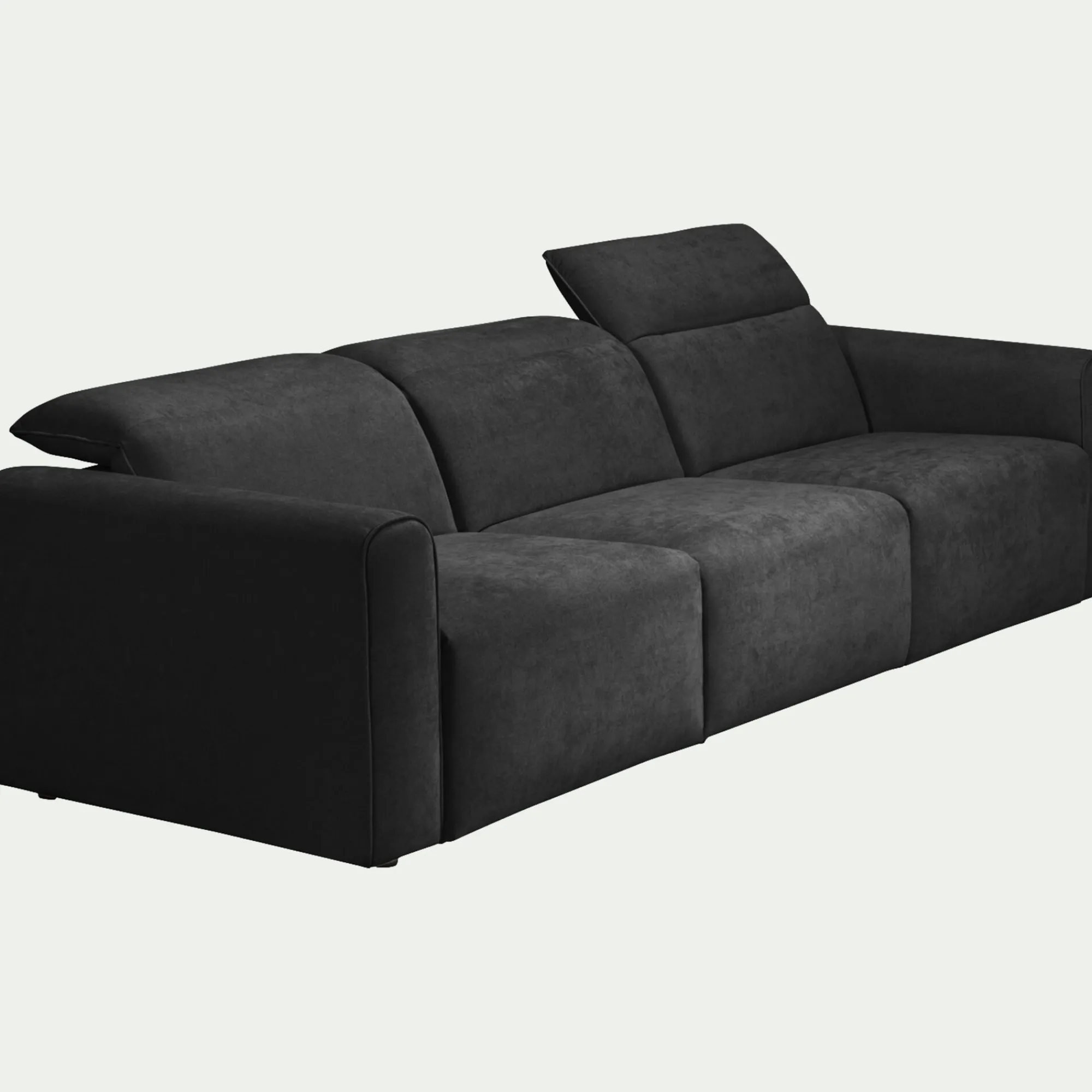 alinea Canapé 5 Places*Canapé 5 places fixe en tissu - anthracite Gris