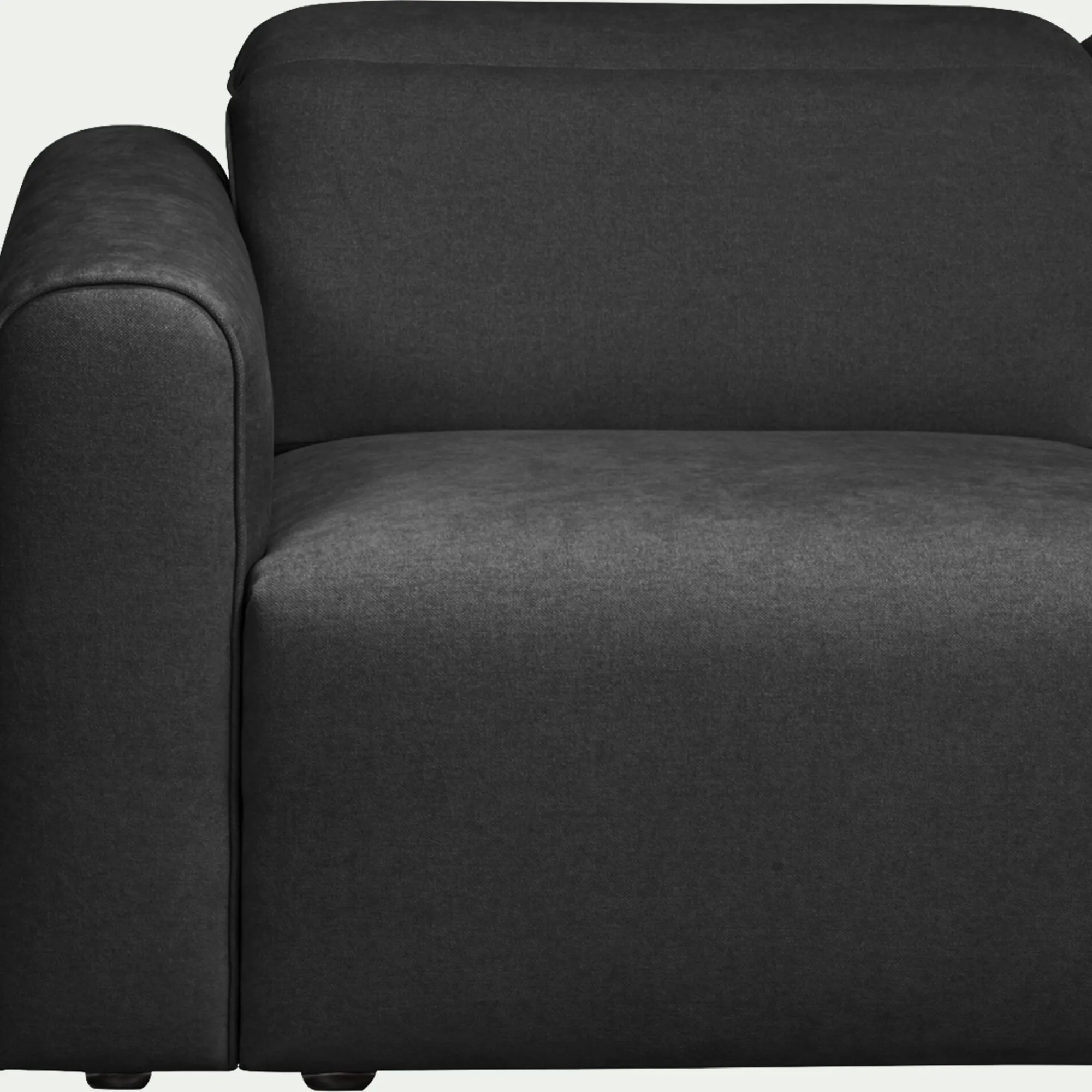 alinea Canapé 5 Places*Canapé 5 places fixe en tissu - anthracite Gris