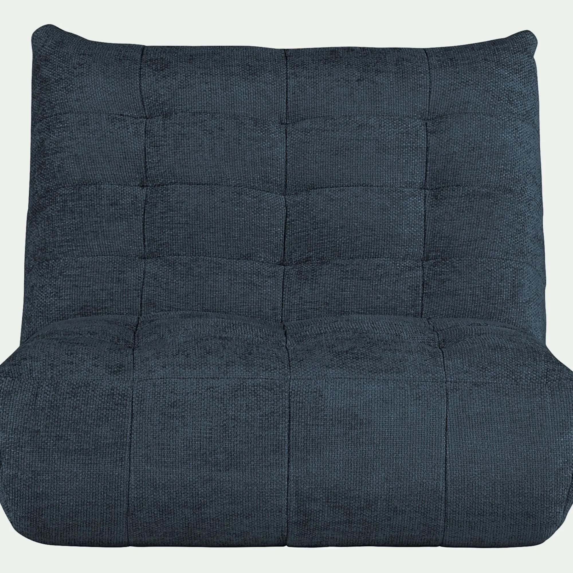 alinea Canapé 2 Places*Canapé 2 places fixe en tissu chenille - marine Bleu