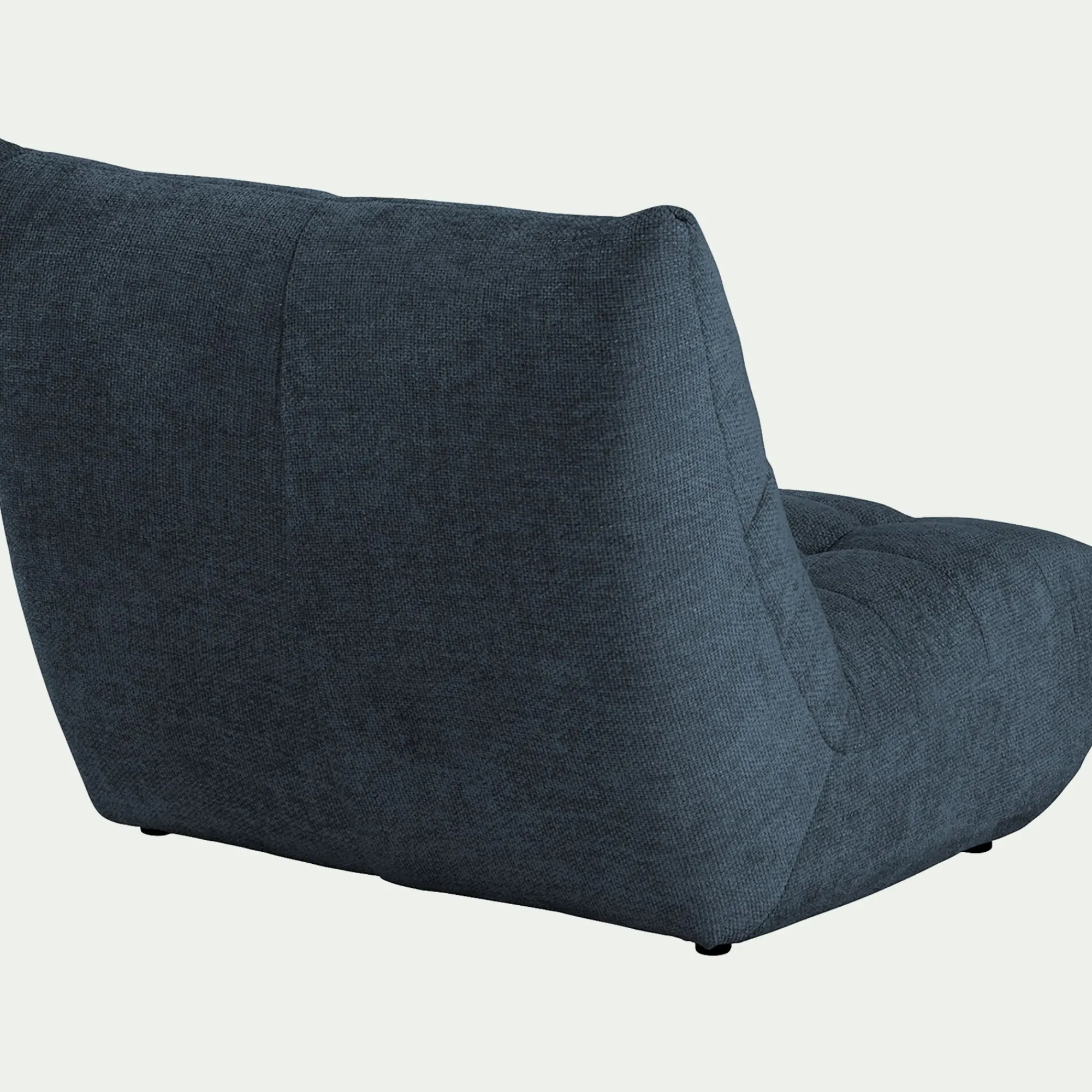 alinea Canapé 2 Places*Canapé 2 places fixe en tissu chenille - marine Bleu
