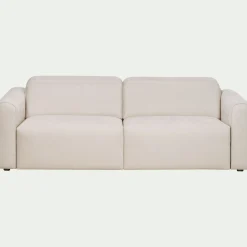 alinea Canapé En Tissu|Canapé Relaxation*Canapé 3 places relax droit en tissu - Beige roucas