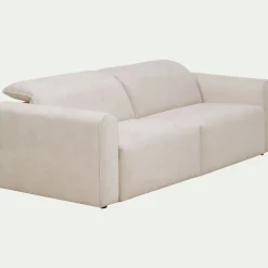 alinea Canapé En Tissu|Canapé Relaxation*Canapé 3 places relax droit en tissu - Beige roucas