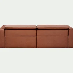 alinea Canapé 3 Places*Canapé 3 places relax gauche en tissu - brun rustrel Marron
