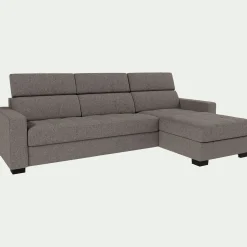 alinea Canapé Convertible|Canapé D'Angle*Canapé avec angle réversible convertible en tissus pop avec accoudoirs 20cm - taupe Gris
