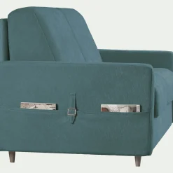 alinea Canapé D'Angle*Canapé d'angle réversible convertible en tissu Sogno matelas densité 35kg/m3 - Bleu