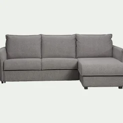alinea Canapé Convertible|Canapé D'Angle*Canapé d'angle réversible convertible en tissu Sogno avec matelas densité 35kg/m3 - anthracite Gris